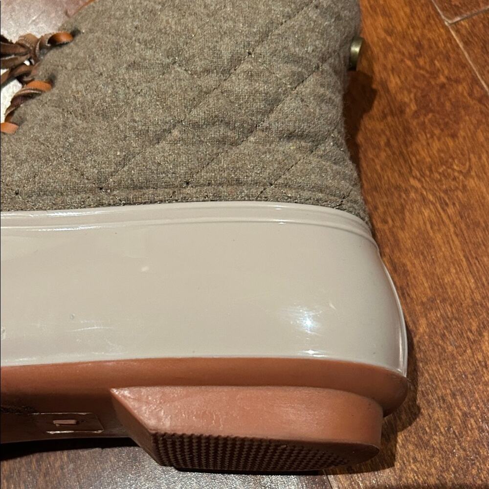 Seven7 Taupe Wool Goose Boot Women's Quilted Duck Boots, Size 11 - Picture 9 of 16